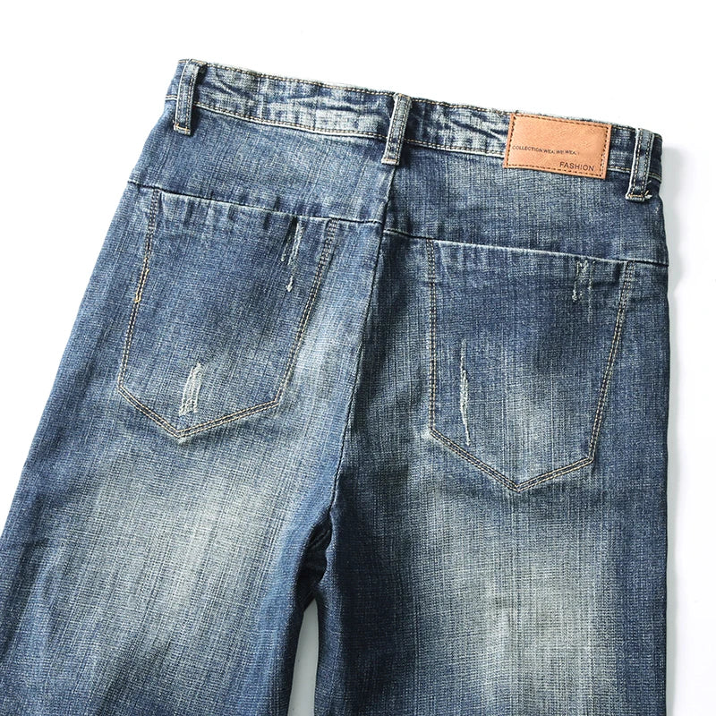 Cherub Jeans for Men Harem Pants Stretch Retro Blue Loose Fit