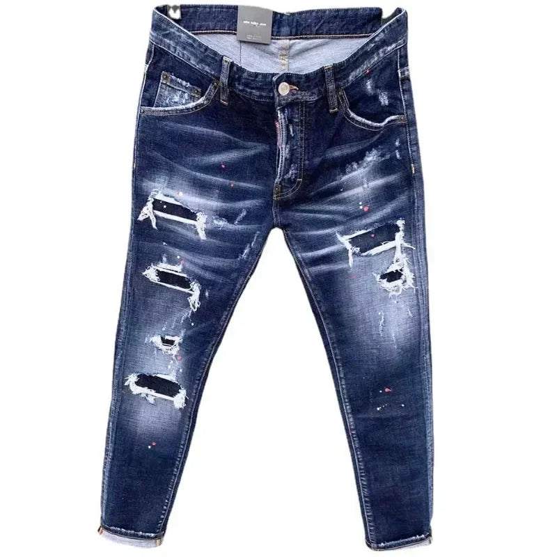 Cherub Male Vintage Ripped Denim Pants