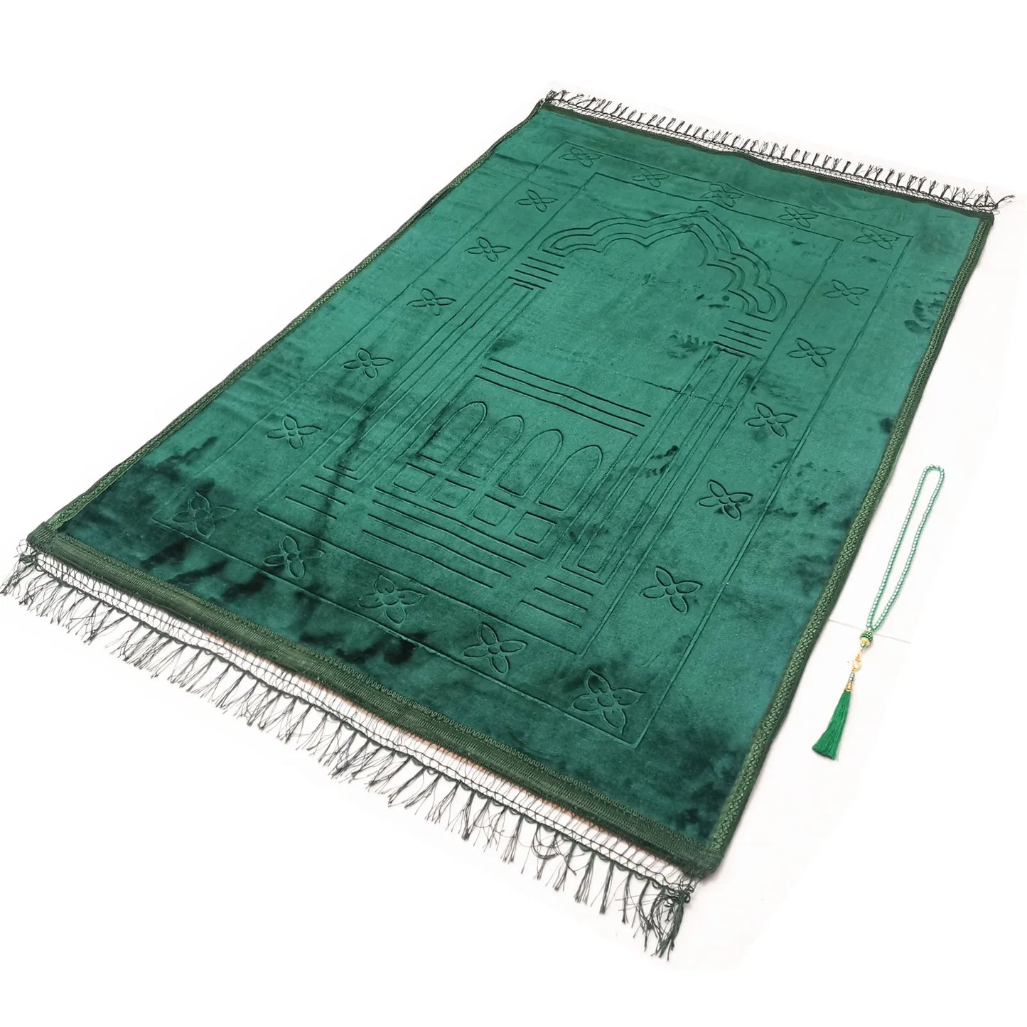 Large Prayer Mat Muslim Thicker Prayer Rug With 99 pcs Tasbih