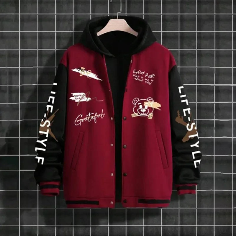 Cherub Men's baseball jacket Spring and Autumn season trendy