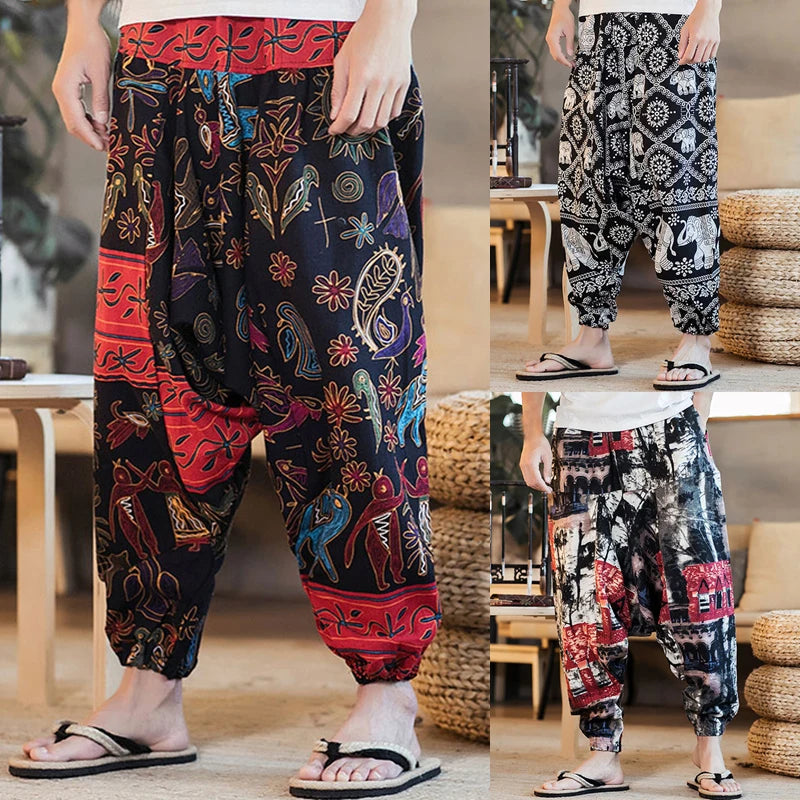 Cherub Baggy Cotton Linen Harem urban pants for men