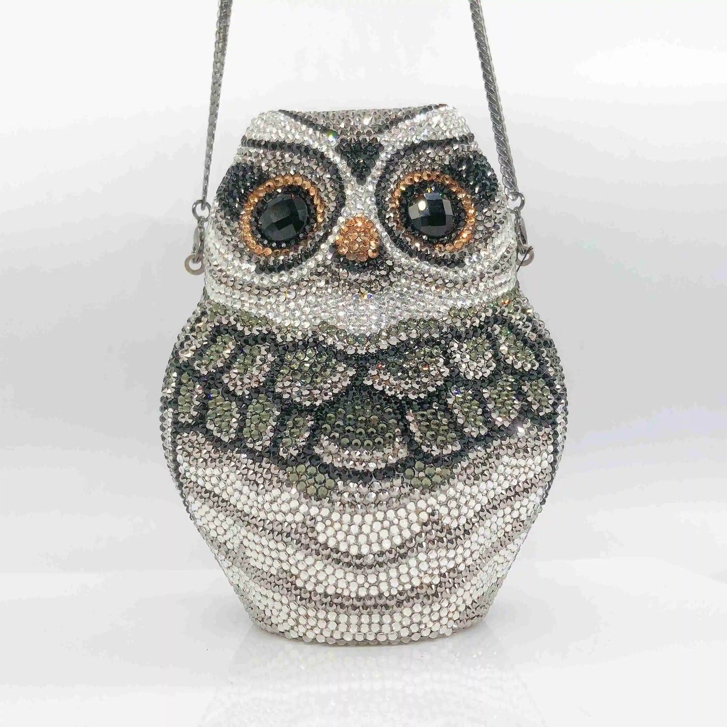 Cute Owl Clutch Women Crystal Evening Bags Luxury Animal Handbag Rhinestone Wedding Party Purse Luxurious Evening Bag