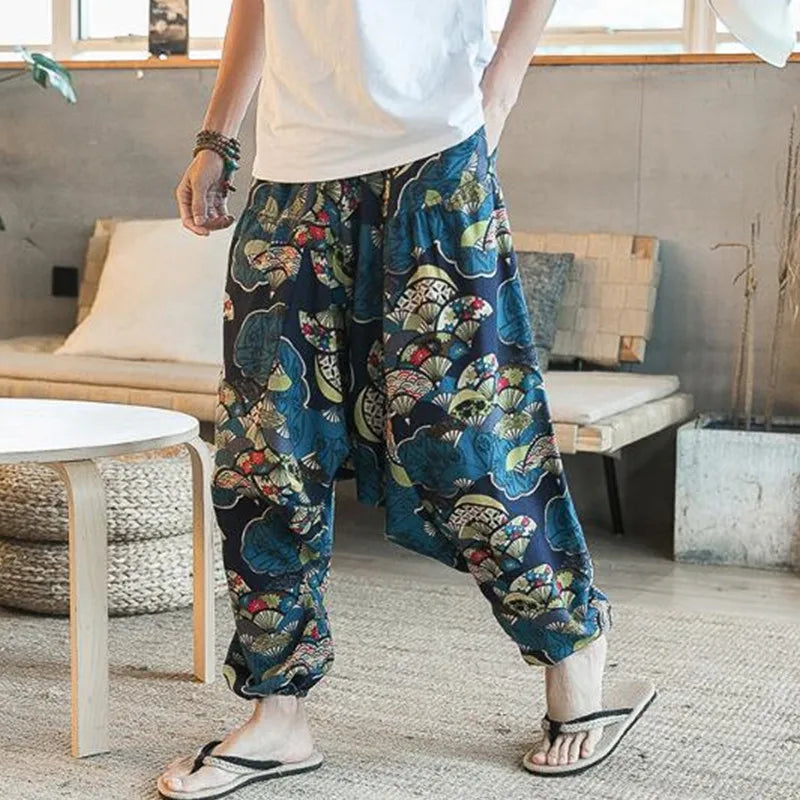 Cherub Baggy Cotton Linen Harem urban pants for men