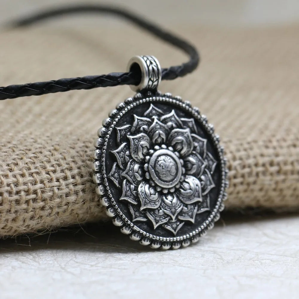 Cherub flower of life Spiritual Necklace /Religious jewelry