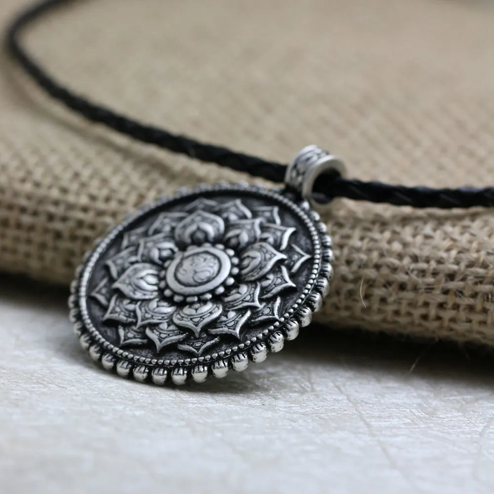 Cherub flower of life Spiritual Necklace /Religious jewelry