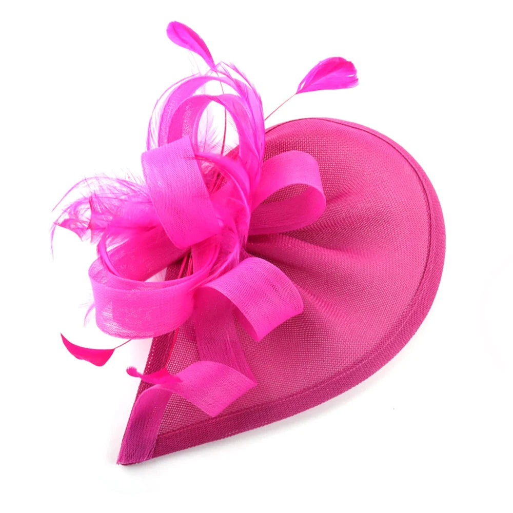 Cherub New Charming Fascinators Feather Church/Wedding Drop Mesh Hat Flower Cocktail Tea Party Hat