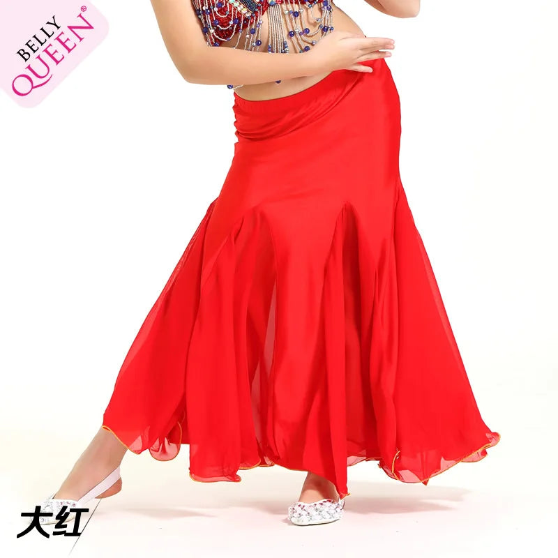 Customized Children's Belly Dance Costumes Skirt Indian Dance Clothes Performance Costume Set Long Tail Skirt Kid
