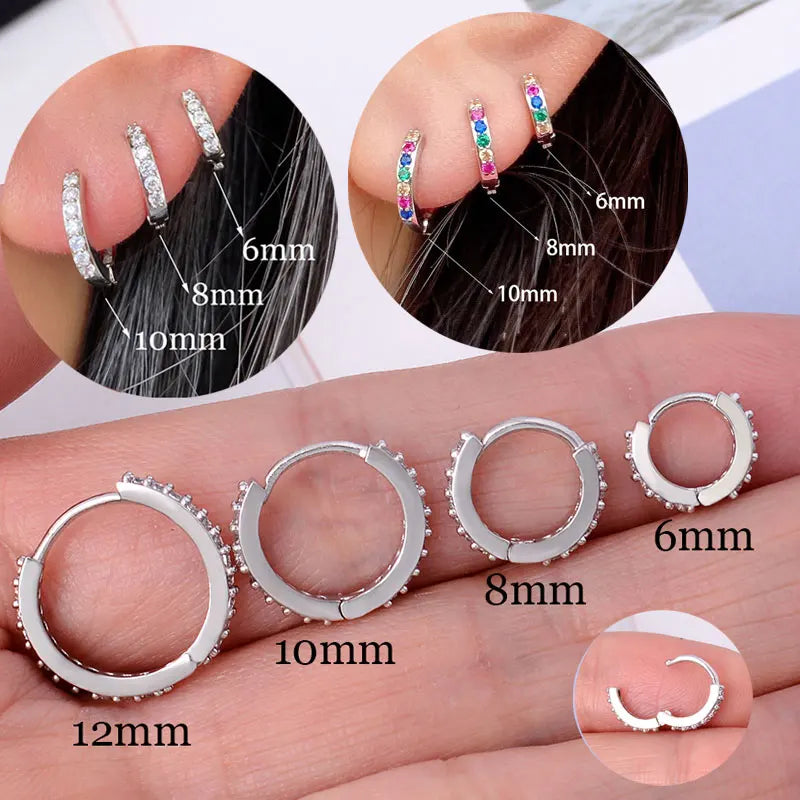 Cherub 1Pair Stainless Hoop Small Hughie Earrings