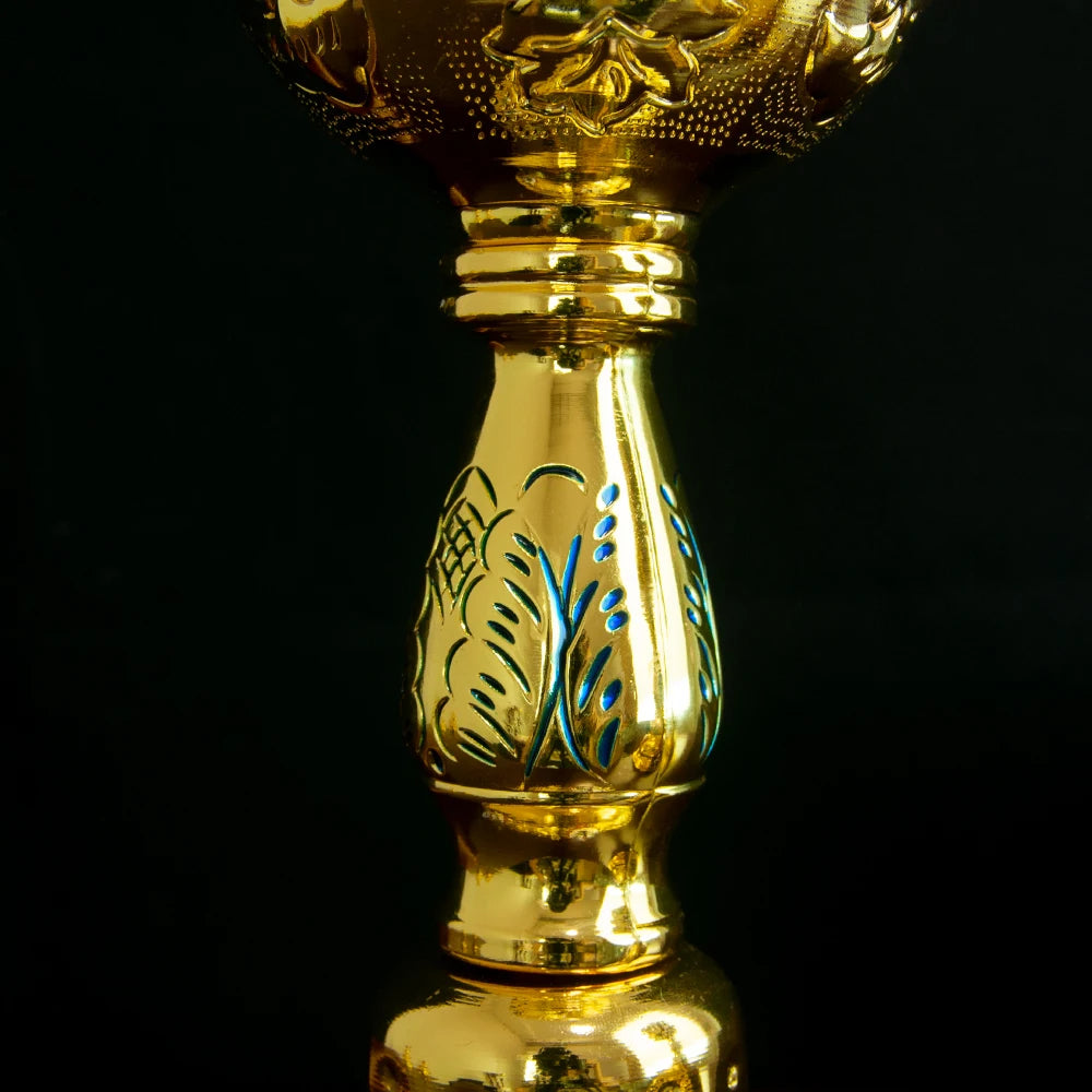 Christian Chalice Church Ceremonial Supplies Alloy Metal Holy Cups Exquisitely Carved Holy Water Spoons And Cups