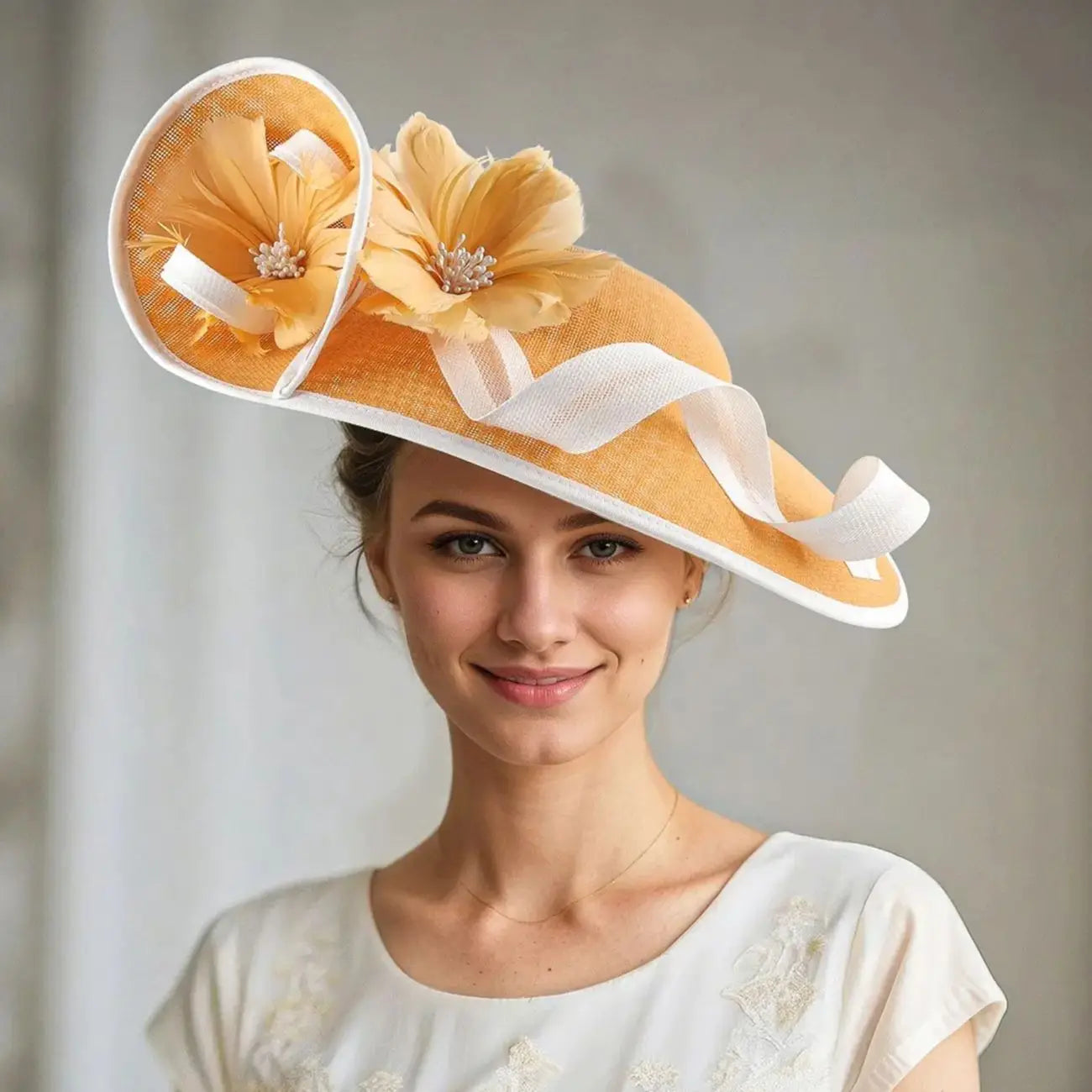 Cherub Women's Charming Sunday Flower Hat Fashionable High-Quality Formal Accessory for Church/Wedding/Dance