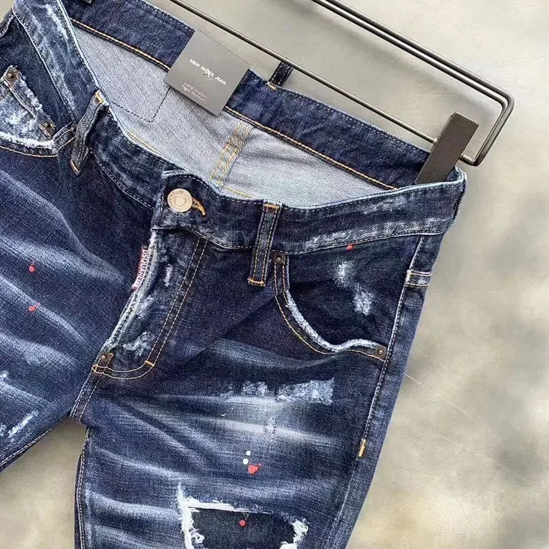 Cherub Male Vintage Ripped Denim Pants