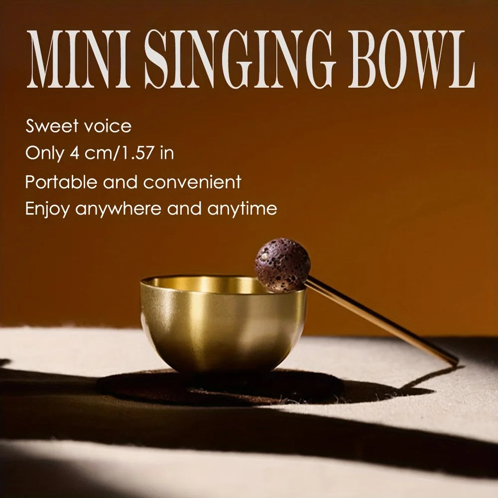 Mini Singing Bowl Set Meditation Sound Bowl for Yoga Meditation Relaxation Chakra Healing Stress Relief Unique Spiritual Gift
