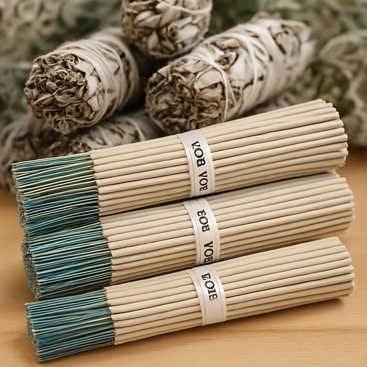 Handcrafted Sage Incense Sticks – Long-Lasting Burn (50–60 Min) · Ideal for Spiritual Meditation, Cleansing, Yoga, Relaxation & more