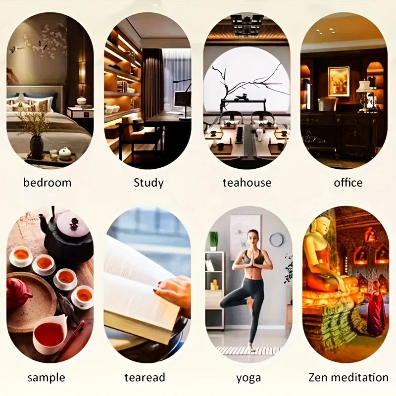 White Sage Lavender Refreshing Mint Spiritual Aromatherapy Fragrance for Patio, Porch, Poolside,Prayer Garden Outdoor Incense Coils