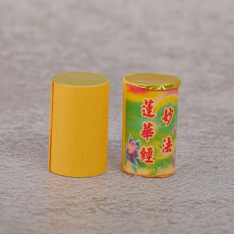 Buddhist Scroll Meditation Buddhist Shurangama Mantra Miniature Scripture Paper Roll Mini Book Amulet Talisman Buddhist Supplies