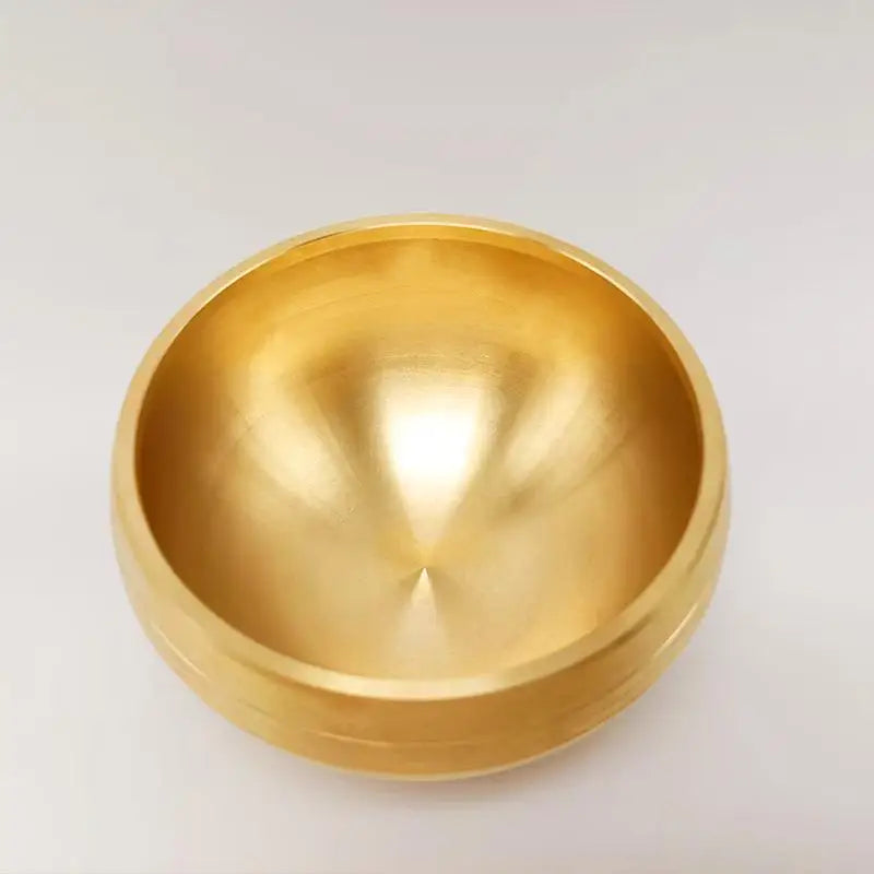 Brass Singing Bowl Sanskrit Yoga Meditation For Sound Handmade Healing Stress Relief Buddha Mindfulness Instrument
