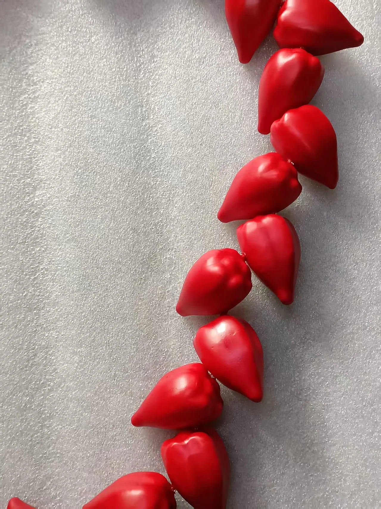 Men's Samoa JEY USO Blue Ula Fala Ceremonial Necklace Red Necklace Traditional Samoan Formal Occasion Accessory