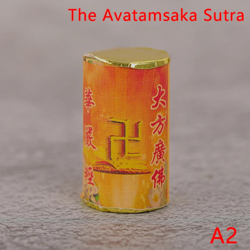 Buddhist Scroll Meditation Buddhist Shurangama Mantra Miniature Scripture Paper Roll Mini Book Amulet Talisman Buddhist Supplies