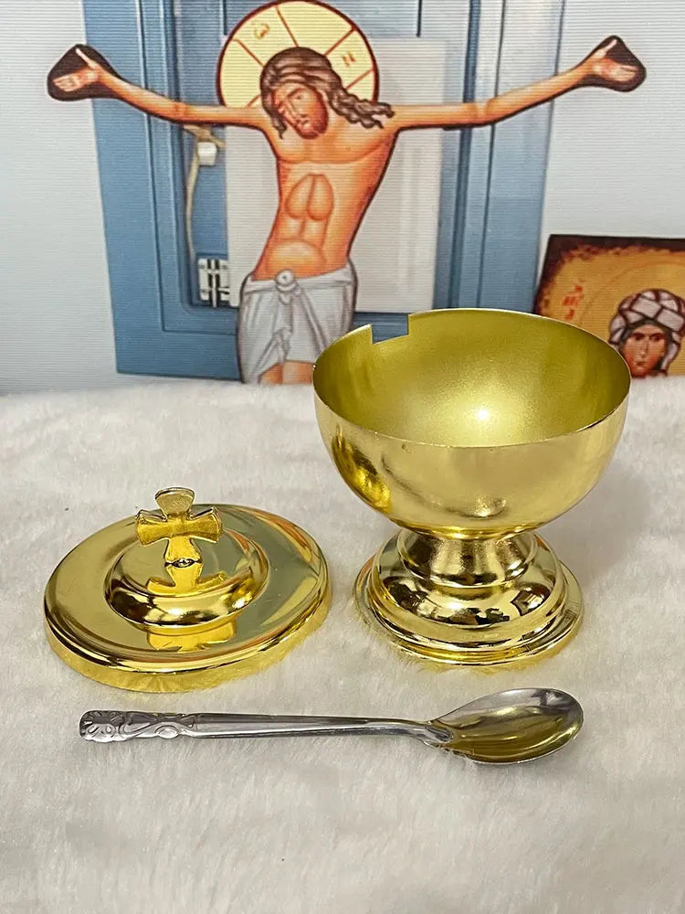 Holy Grail Holy Box Orthodox Rosary Rosary Gold-plated Liturgical Supplies Holy Communion Cup Mass Supplies