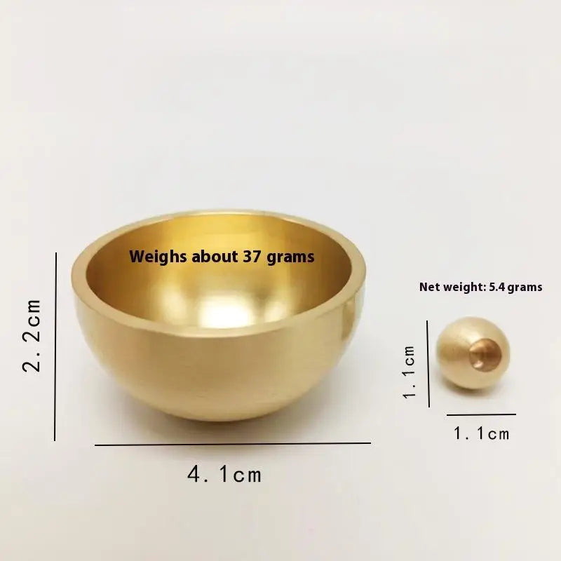 Brass Singing Bowl Sanskrit Yoga Meditation For Sound Handmade Healing Stress Relief Buddha Mindfulness Instrument
