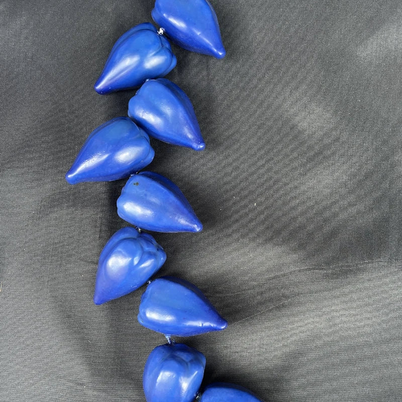 Men's Samoa JEY USO Blue Ula Fala Ceremonial Necklace Red Necklace Traditional Samoan Formal Occasion Accessory
