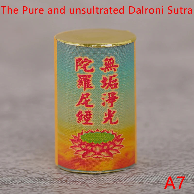 Buddhist Scroll Meditation Buddhist Shurangama Mantra Miniature Scripture Paper Roll Mini Book Amulet Talisman Buddhist Supplies