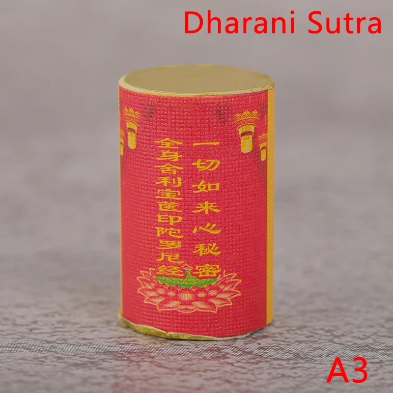 Buddhist Scroll Meditation Buddhist Shurangama Mantra Miniature Scripture Paper Roll Mini Book Amulet Talisman Buddhist Supplies