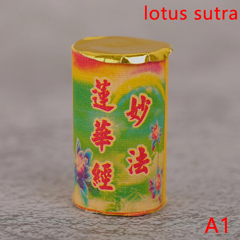 Buddhist Scroll Meditation Buddhist Shurangama Mantra Miniature Scripture Paper Roll Mini Book Amulet Talisman Buddhist Supplies