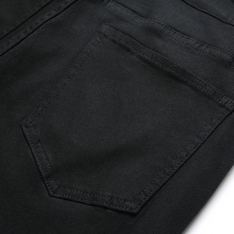 2025 Men Black Jeans Autumn Casual Mens Cotton Jeans Straight Male Denim Pants Baggy Jeans Trousers pantalones hombre