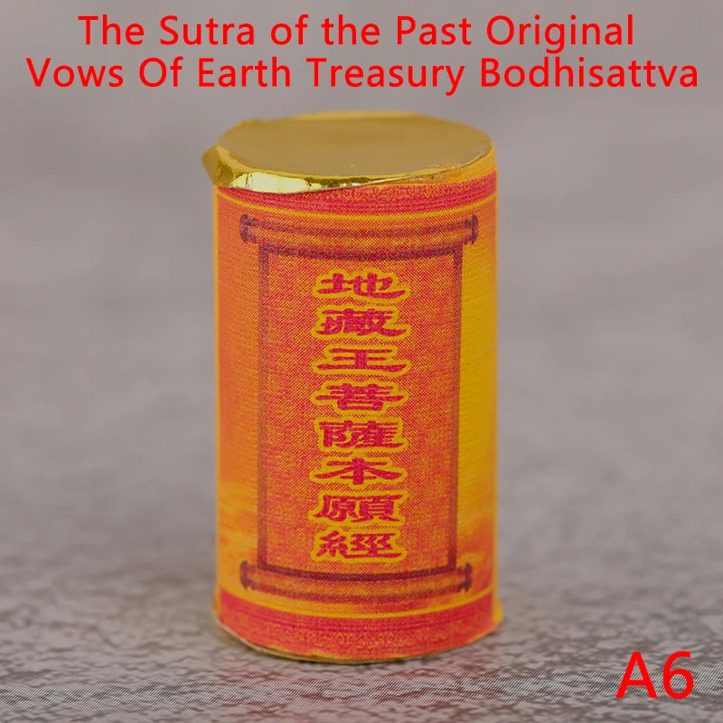 Buddhist Scroll Meditation Buddhist Shurangama Mantra Miniature Scripture Paper Roll Mini Book Amulet Talisman Buddhist Supplies