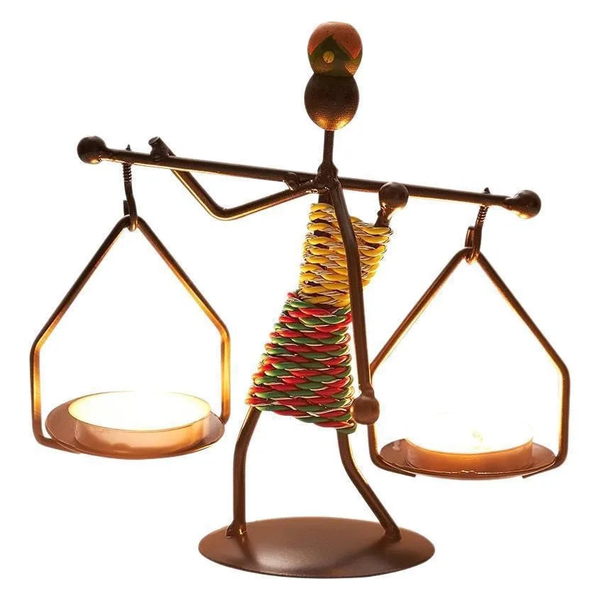 Candle Holder Light Luxury Table Decoration Candle Iron Home Spiritual / Romantic Safe Metal Candle Holder Knick-knack Props