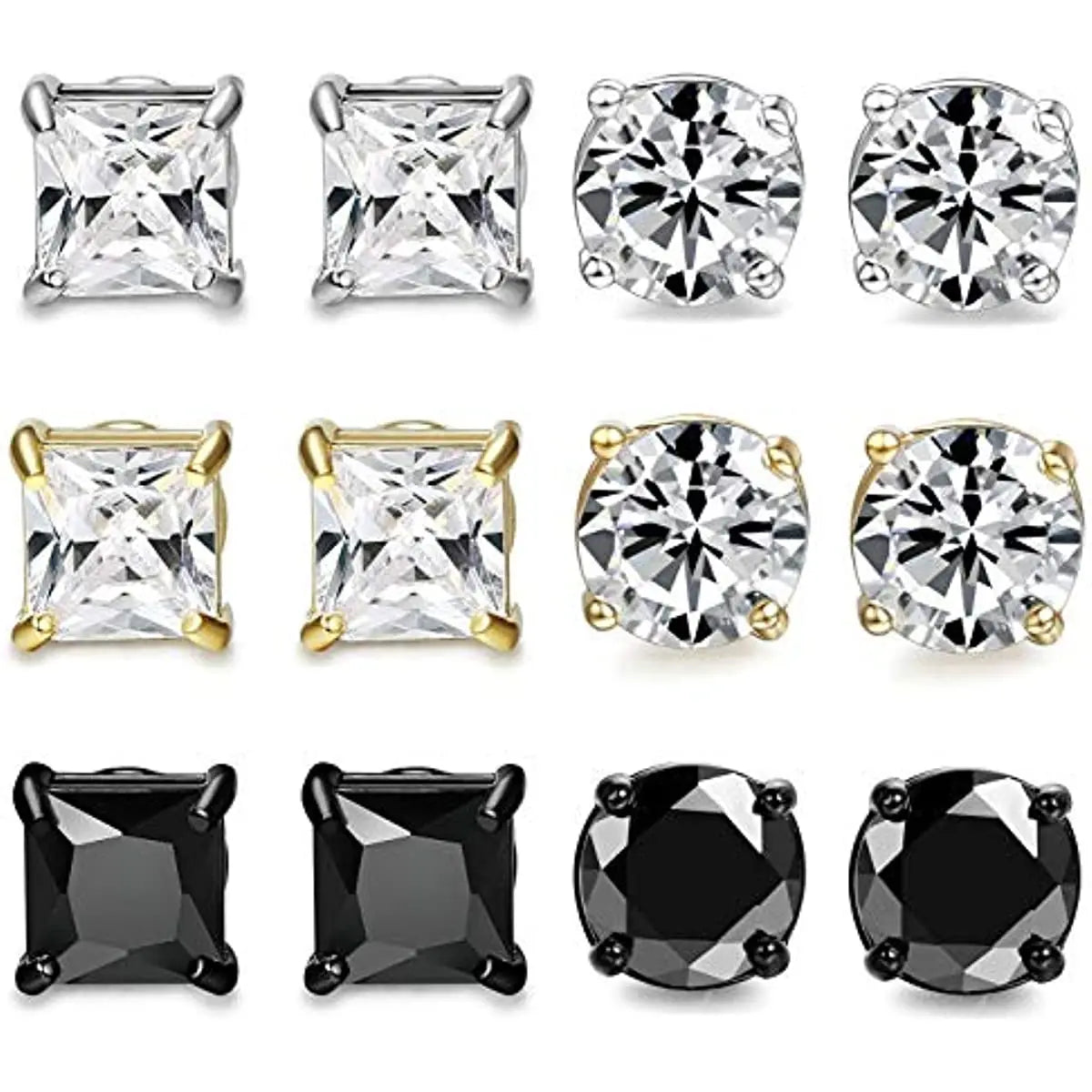 2PCS Non-pierced Magnetic Earrings for Men/ Women Magnet Ear Clips Ear Stud