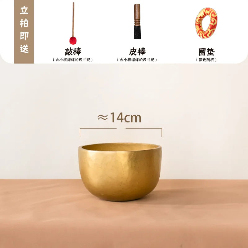 Nepalese Handmade Singing Bowls Yoga Tibet Buddha Meditation Healing Sound Therapy Copper Bowl Percussion Musical Instruments