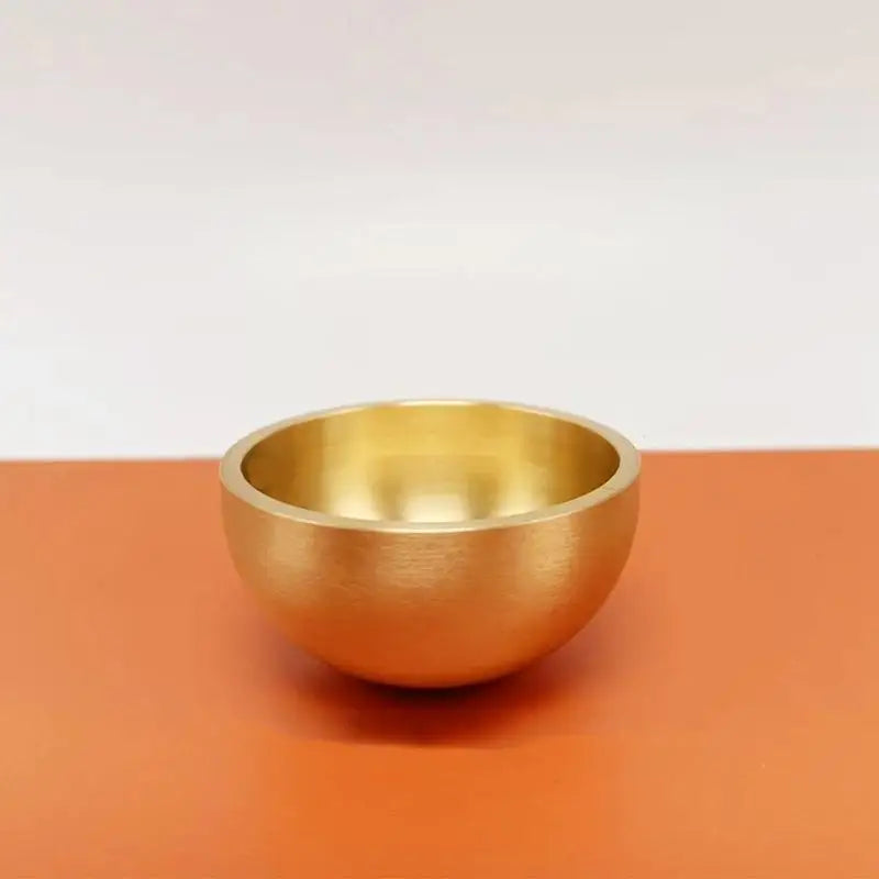 Brass Singing Bowl Sanskrit Yoga Meditation For Sound Handmade Healing Stress Relief Buddha Mindfulness Instrument