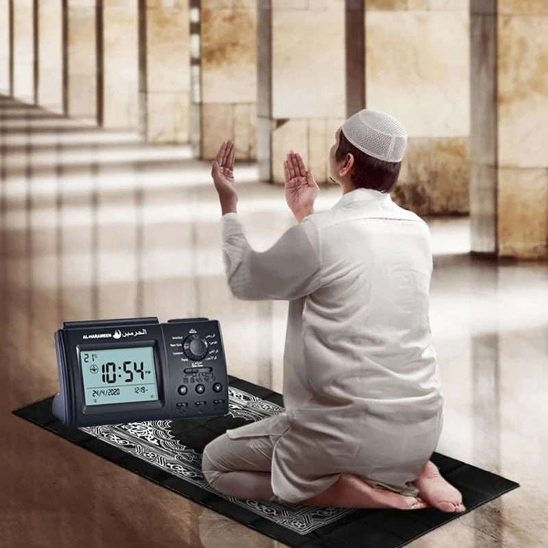 Muslim Azan Table Clock Athans Prayer Clock for All Prayers bla Direction Church Islamic Automatic Digital Alarm Clock