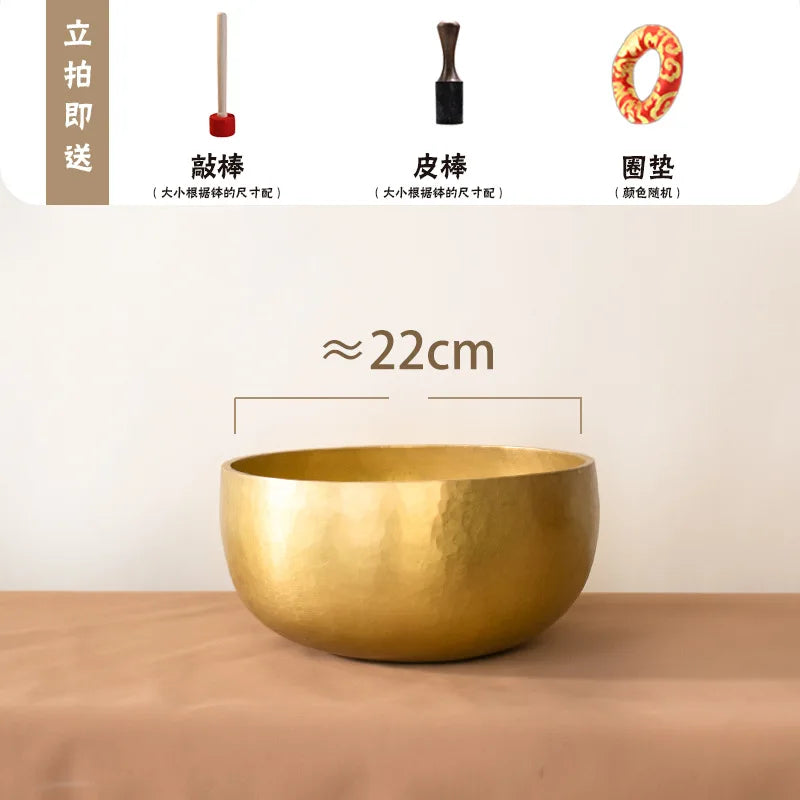 Nepalese Handmade Singing Bowls Yoga Tibet Buddha Meditation Healing Sound Therapy Copper Bowl Percussion Musical Instruments