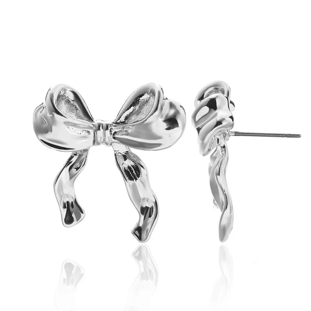 Stainless Steel Shell Earrings For Women Gold Color C-shaped Starfish Butterfly Earring