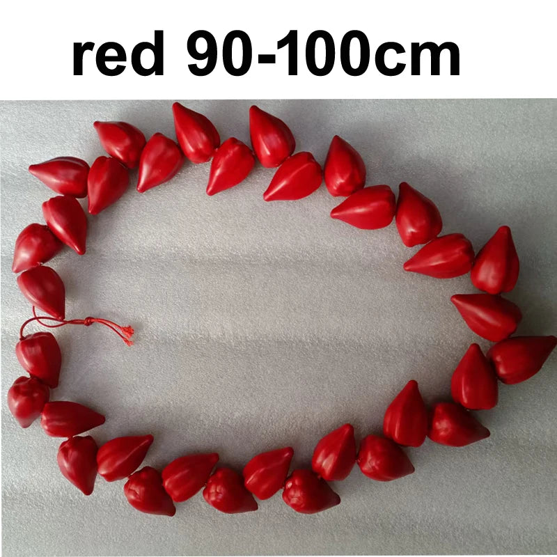Men's Samoa JEY USO Blue Ula Fala Ceremonial Necklace Red Necklace Traditional Samoan Formal Occasion Accessory