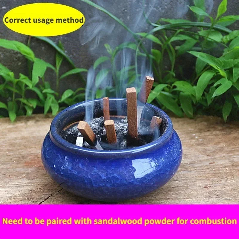 100g /50g Natural Sandalwood Sticks Incense Natural Hand Split Wood Strips Purify Healing Meditation Stress Relief Aromatherapy