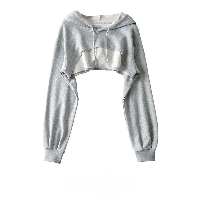 Cherub 3 Quarter Cut Women Hooded Sweat Shirt.