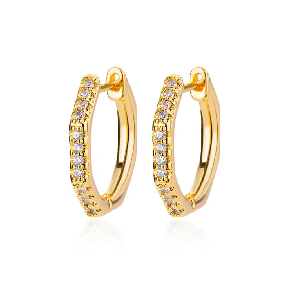 Stainless Steel Shell Earrings For Women Gold Color C-shaped Starfish Butterfly Earring