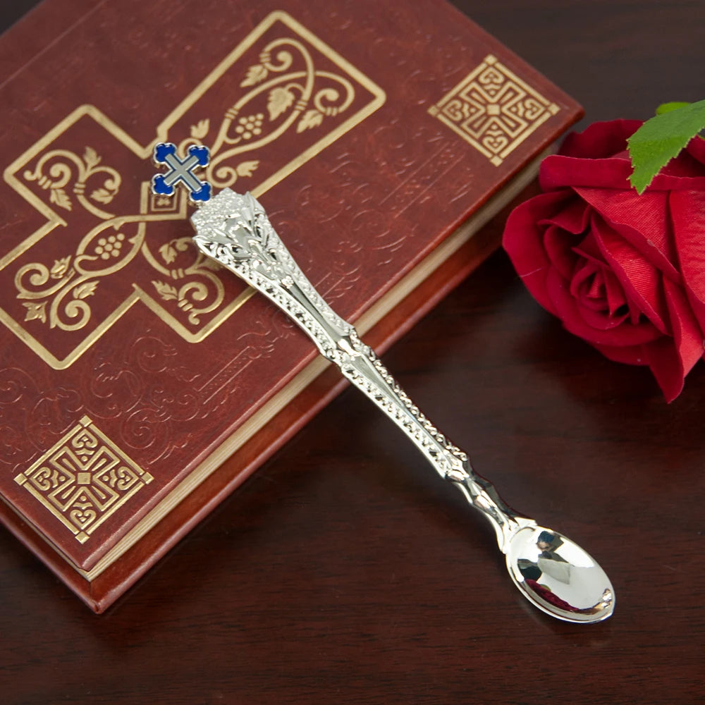Christian Chalice Church Ceremonial Supplies Alloy Metal Holy Cups Exquisitely Carved Holy Water Spoons And Cups