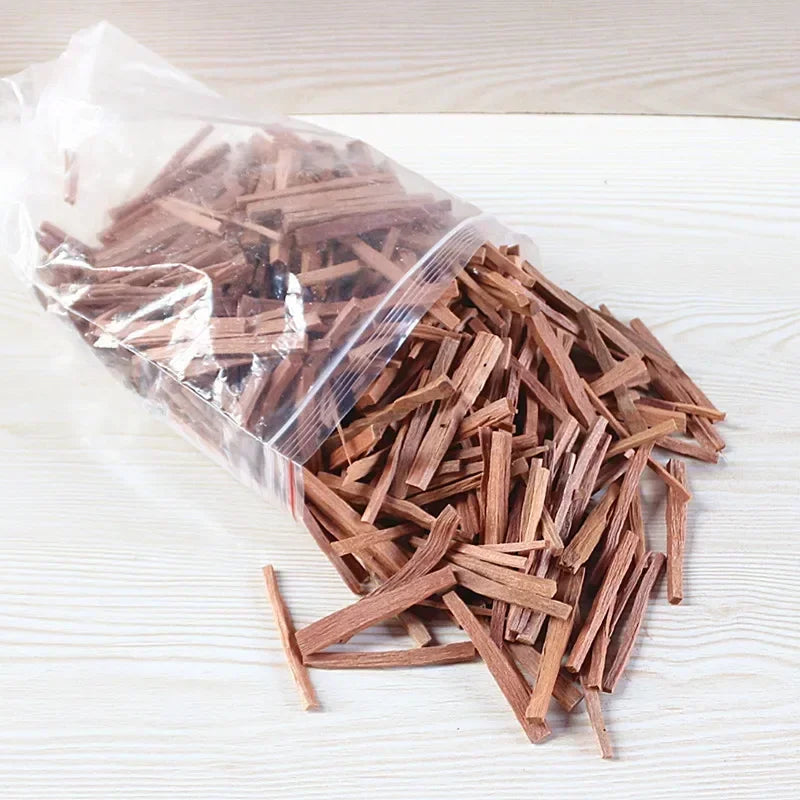 100g /50g Natural Sandalwood Sticks Incense Natural Hand Split Wood Strips Purify Healing Meditation Stress Relief Aromatherapy
