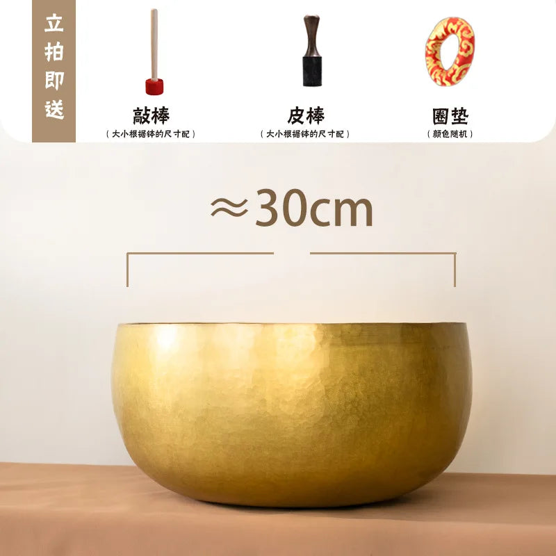 Nepalese Handmade Singing Bowls Yoga Tibet Buddha Meditation Healing Sound Therapy Copper Bowl Percussion Musical Instruments