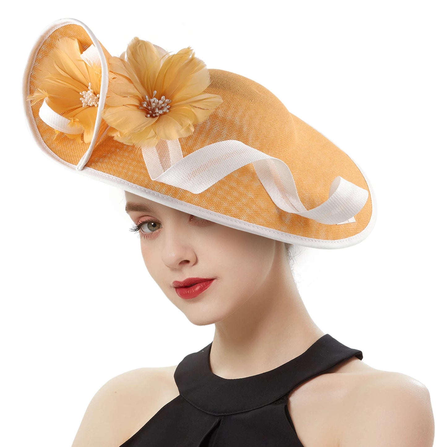 Cherub Women's Charming Sunday Flower Hat Fashionable High-Quality Formal Accessory for Church/Wedding/Dance