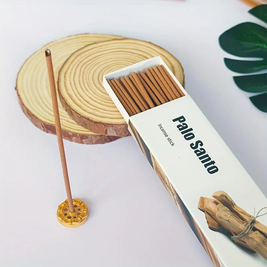 30 High-Grade Palo Santo Sticks, White Sage, Cedar, and Coffee-Scented Sticks, Thickened with a Diameter of 2.7mm, Natural Aromatherapy, Suitable for Yoga, Meditation, Purification, and Gift-Giving
