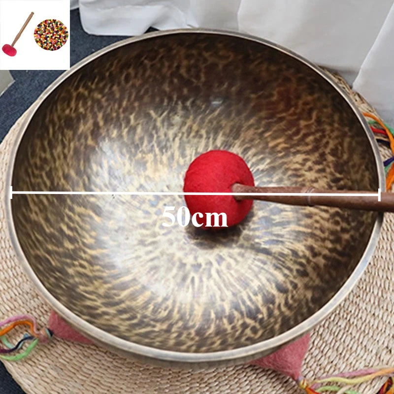 Handmade Copper Singing Bowls Yoga Healing Sound Bowl Meditation Singing Bowl Stress Reduction Relax Percussion Instruments