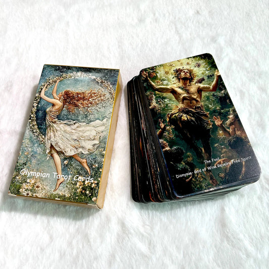78PCS 70*120mm Tarot Greek Mythology Divination Rune Board Game Classic Innovative Theme Illustration Keywords