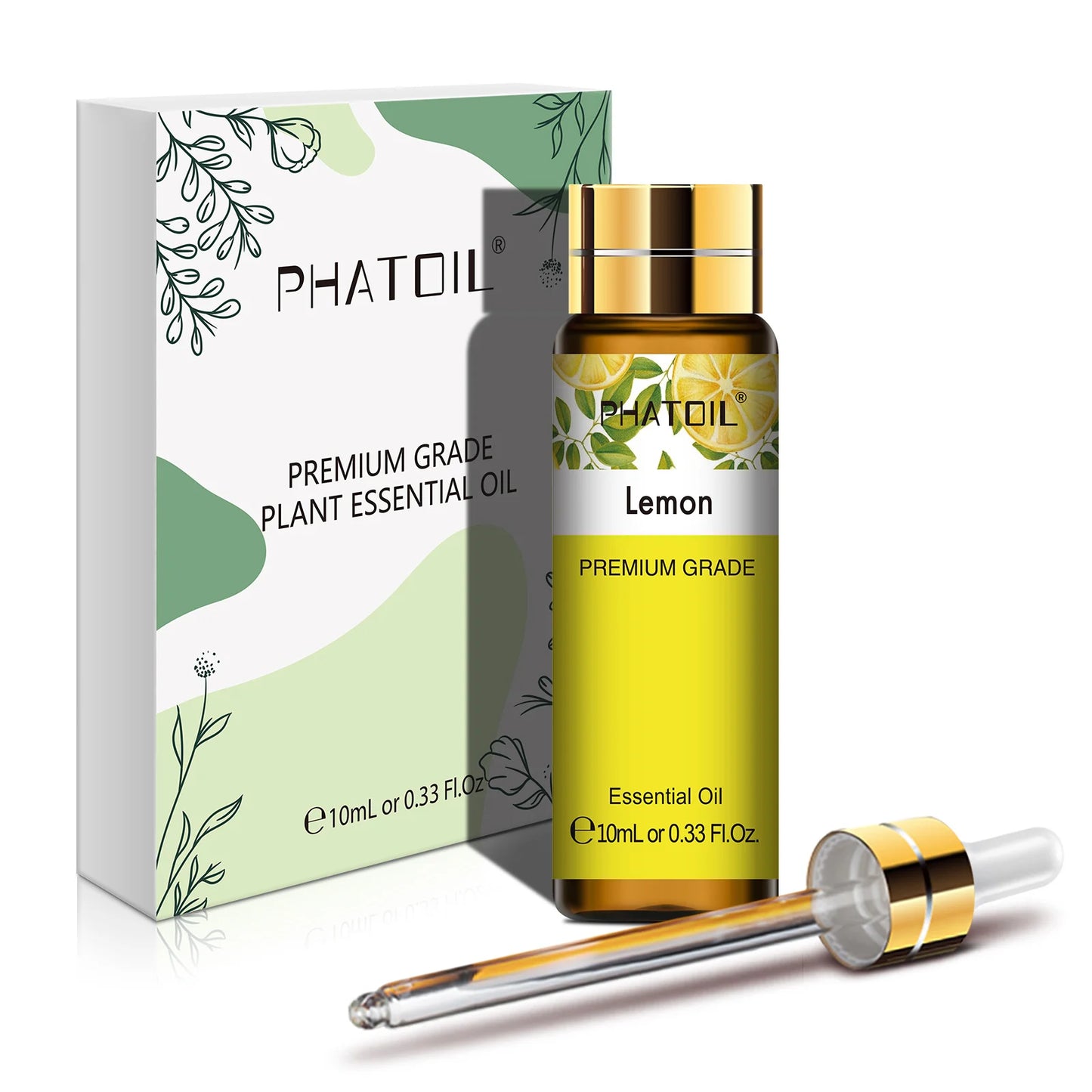 PHATOIL 10ml Lemon Eucalyptus Spearmint Lemongrass Aromatherapy Essential Oil For Diffuser Candle Making DIY Scented Product