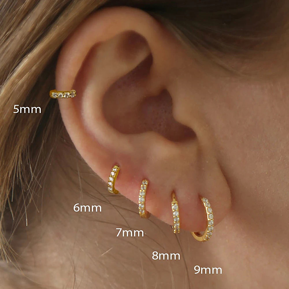 Cherub 1Pair Stainless Hoop Small Hughie Earrings